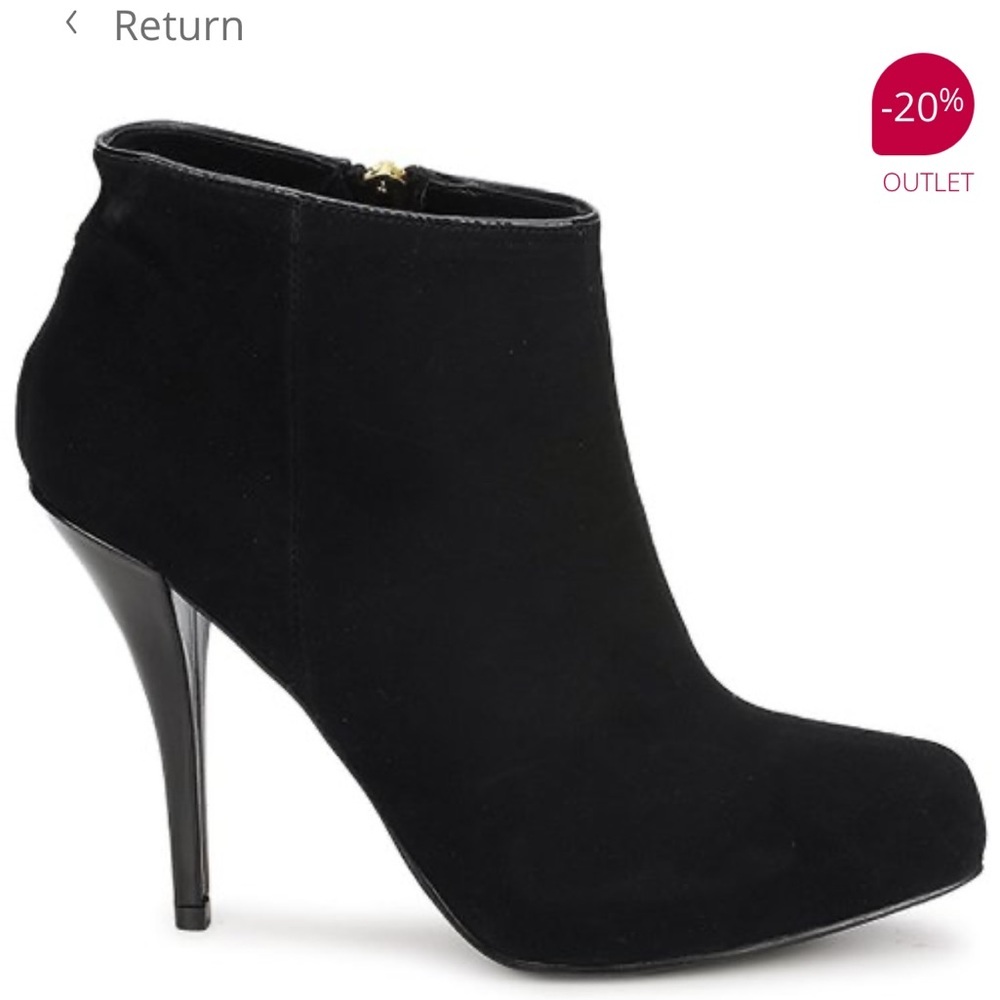 Chinese Laundry Black Suede Bootie size 8
